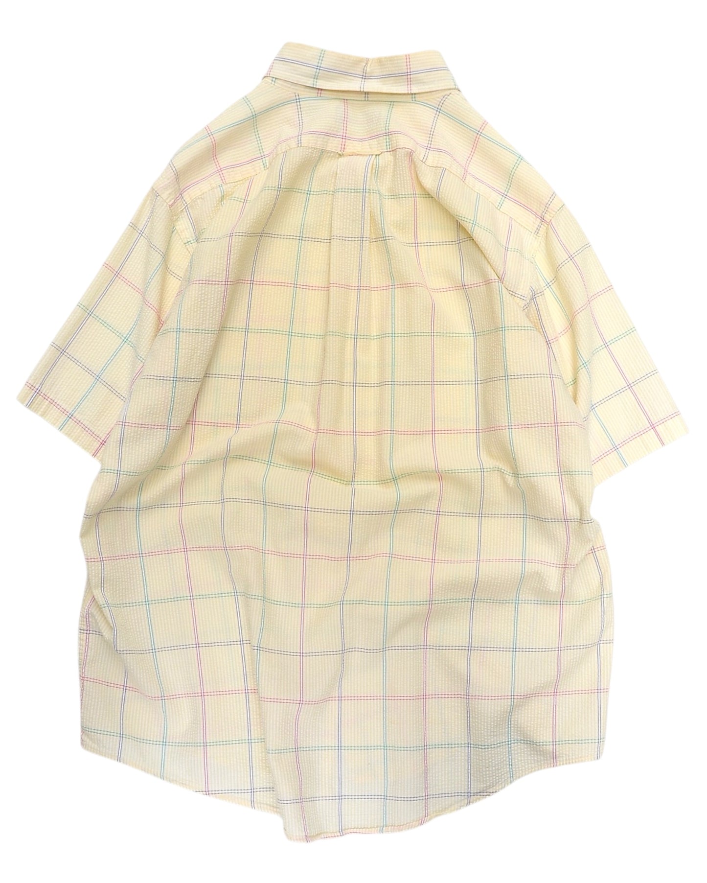 LANDS' END / 90's Seersucker Check S/S Shirt