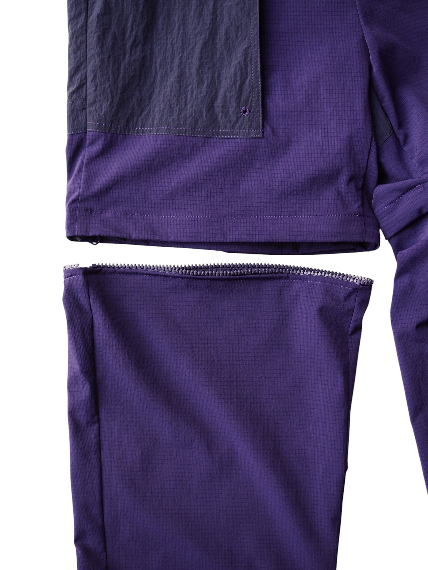 doorman store / Nylon Mesh Convertible Pants (Purple)