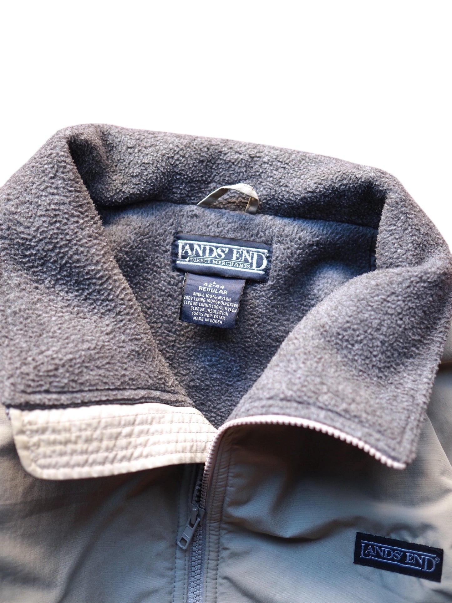 LANDS' END / Fleece Lined Nylon Jacket