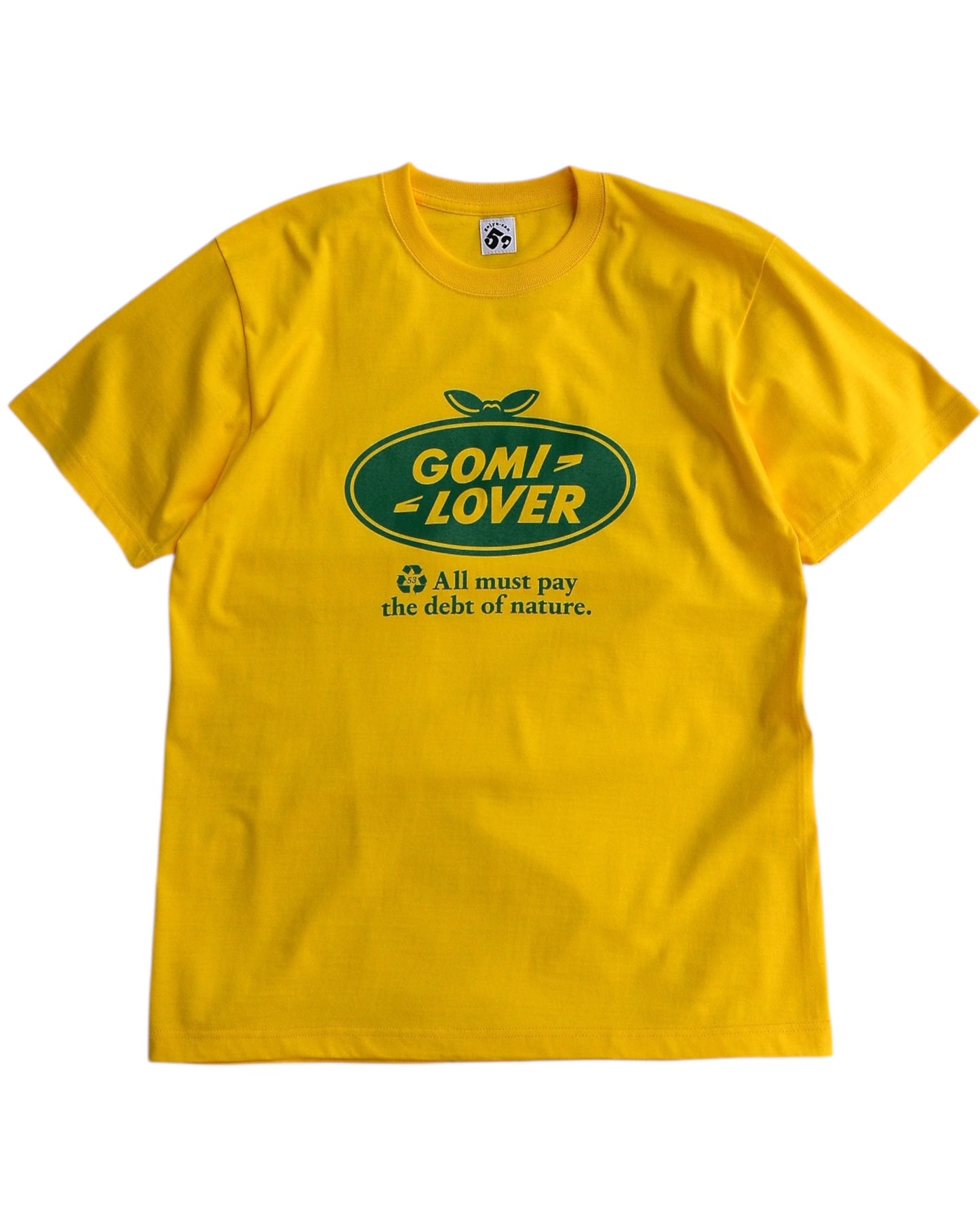 gojyu-san / ”GOMI LOVER" T-Shirt (YELLOW)