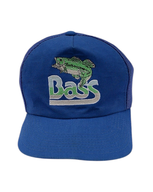 Bass Fish Embroidered Mesh Cap