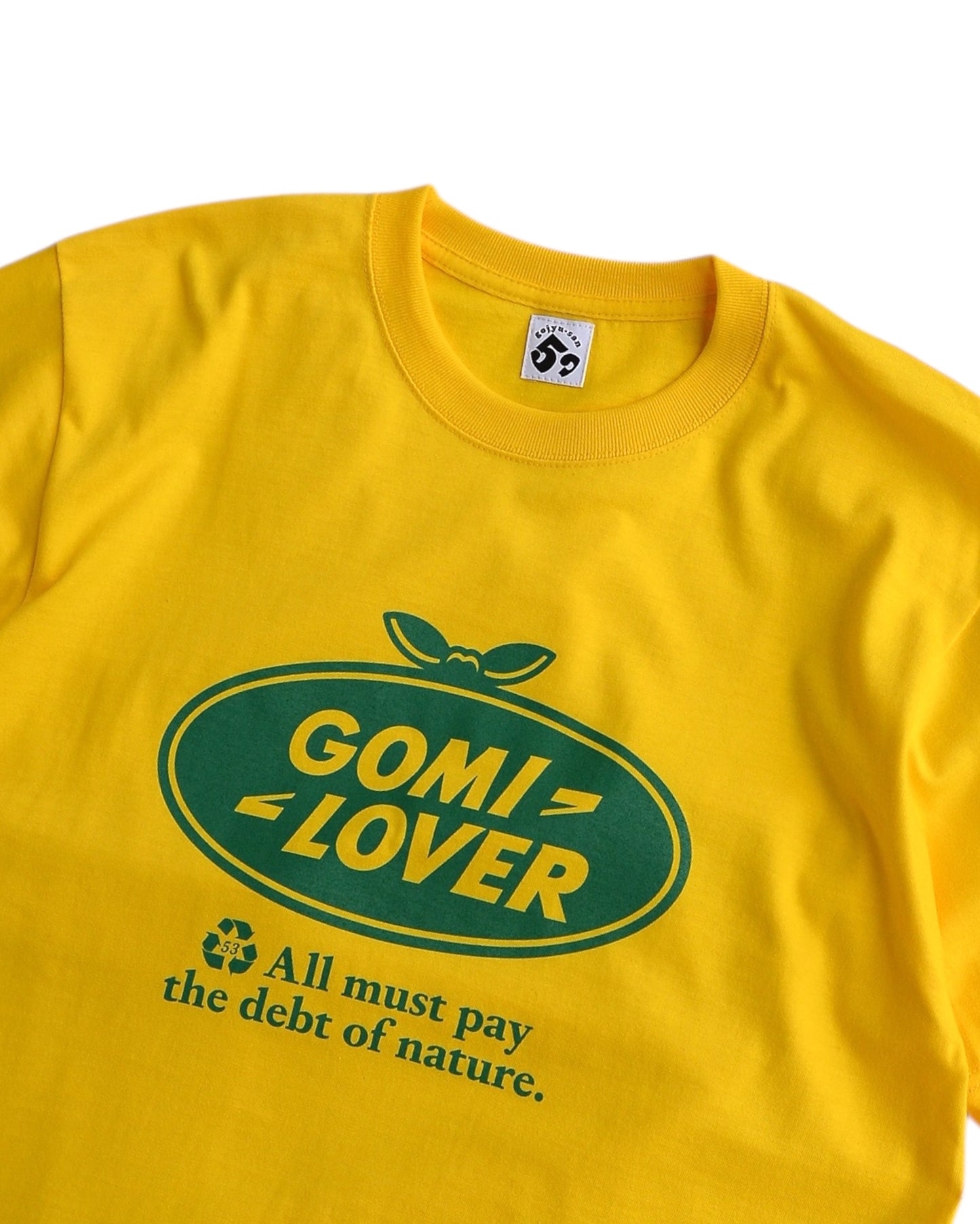 gojyu-san / ”GOMI LOVER" T-Shirt (YELLOW)
