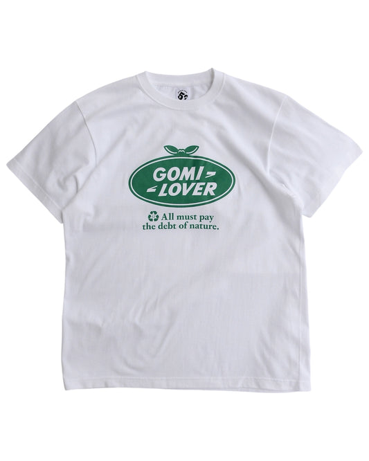 gojyu-san / "GOMI LOVER" T-Shirt (WHITE)