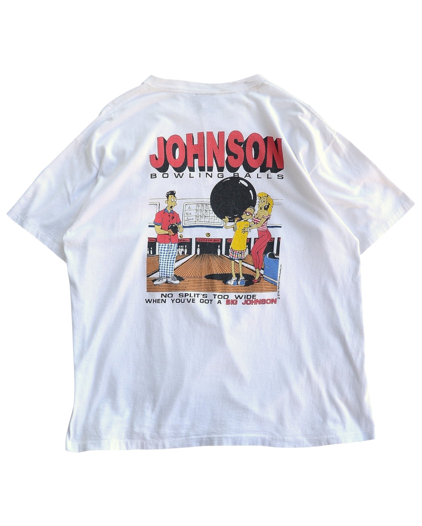 90's BIG JOHNSON T-Shirt "BOWLING BALLS"