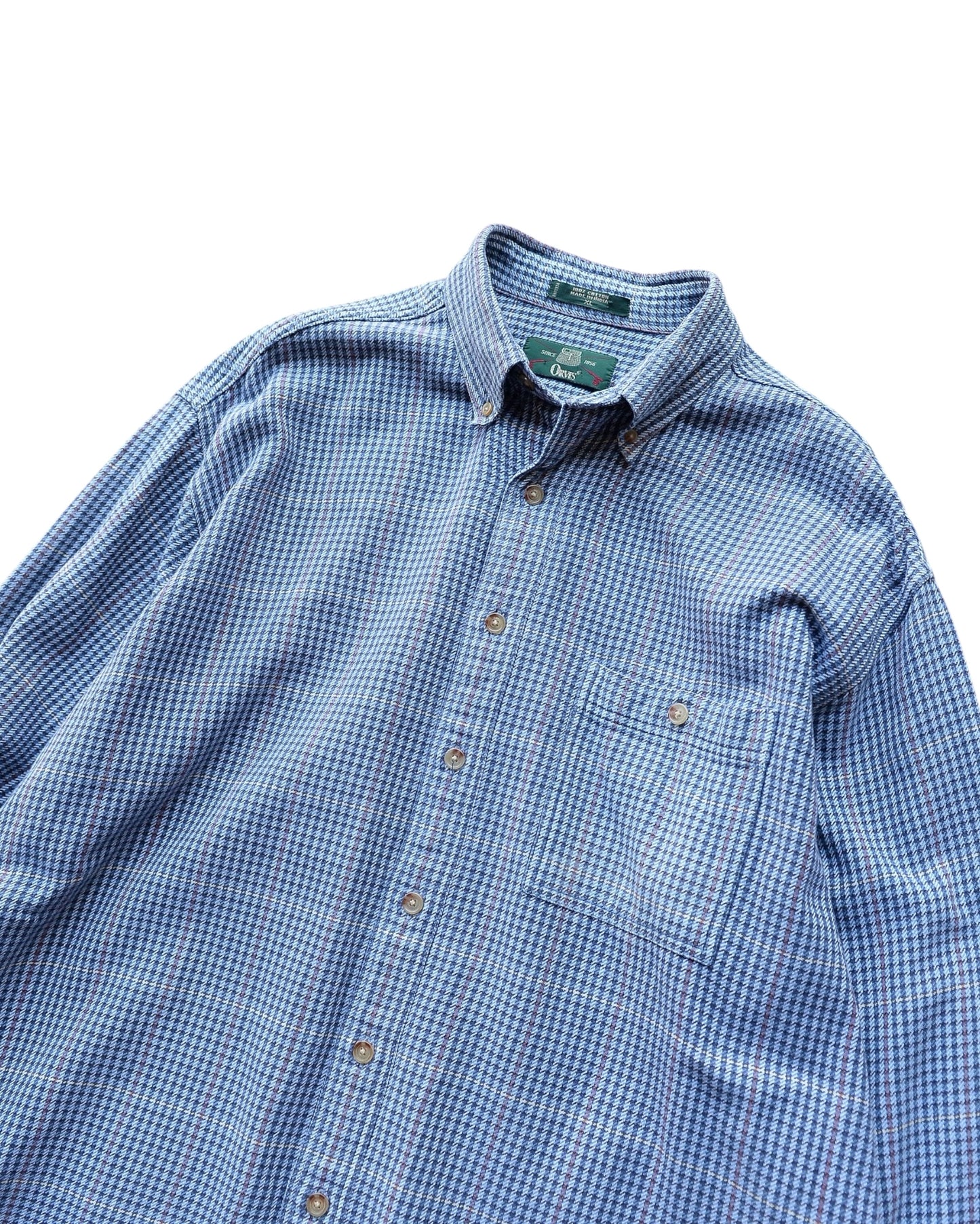 ORVIS / 90's Heavy Flannel Check Shirt