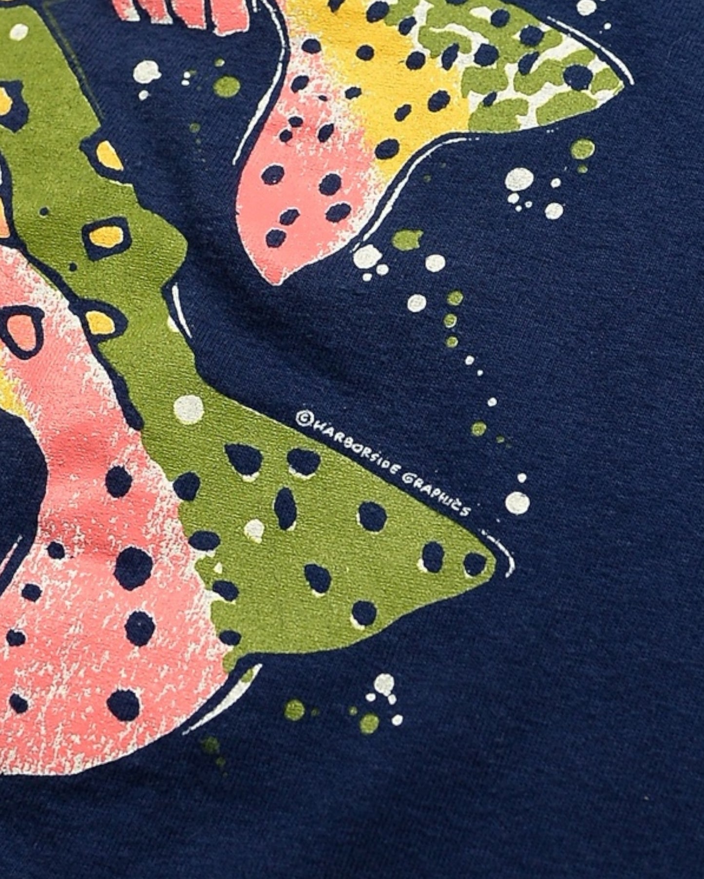 90's Harborside Graphics Fish Art T-Shirt