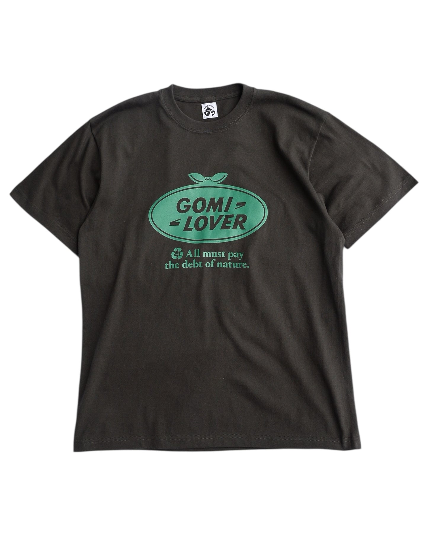 gojyu-san / ”GOMI LOVER" T-Shirt (BLACK)
