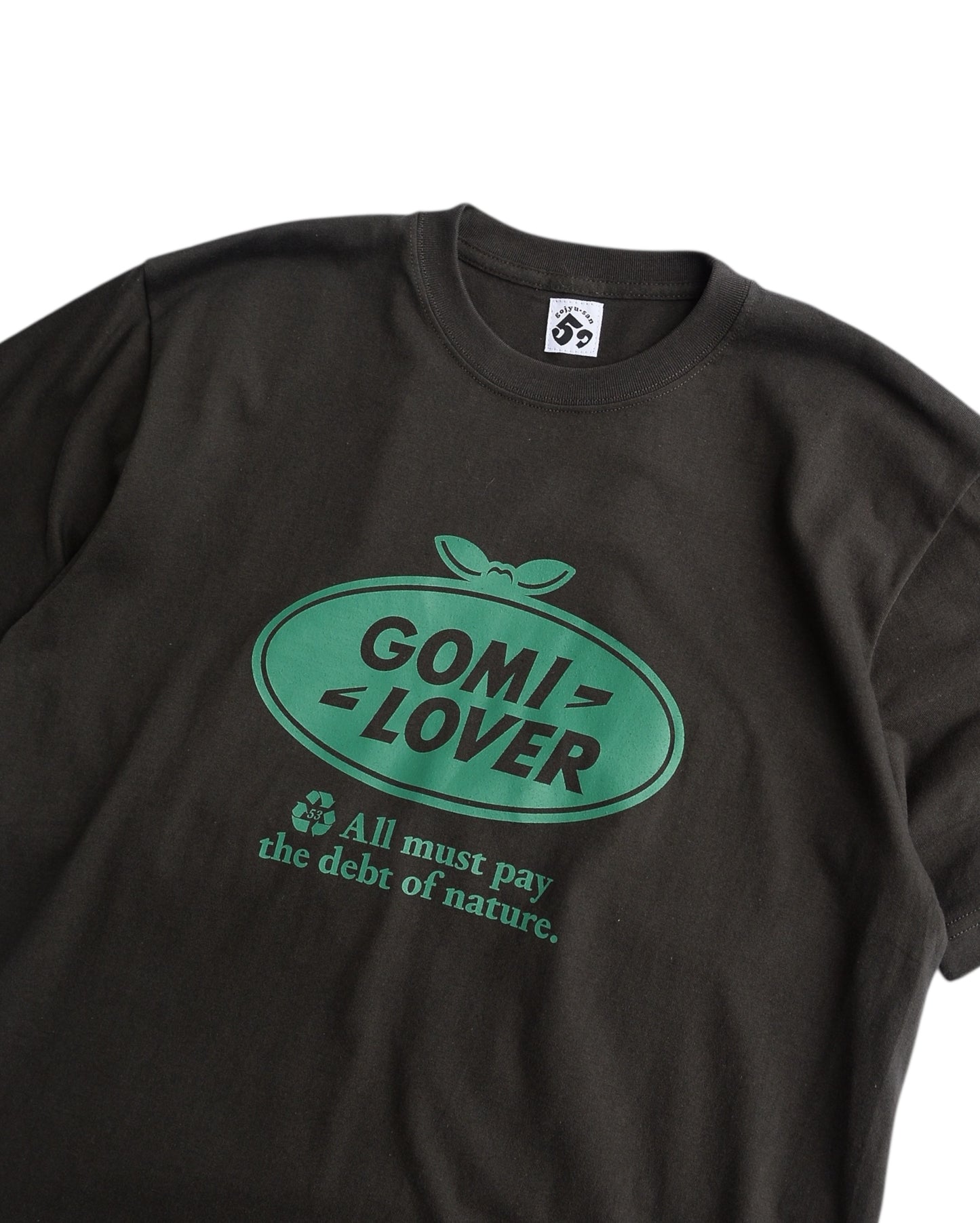 gojyu-san / ”GOMI LOVER" T-Shirt (BLACK)