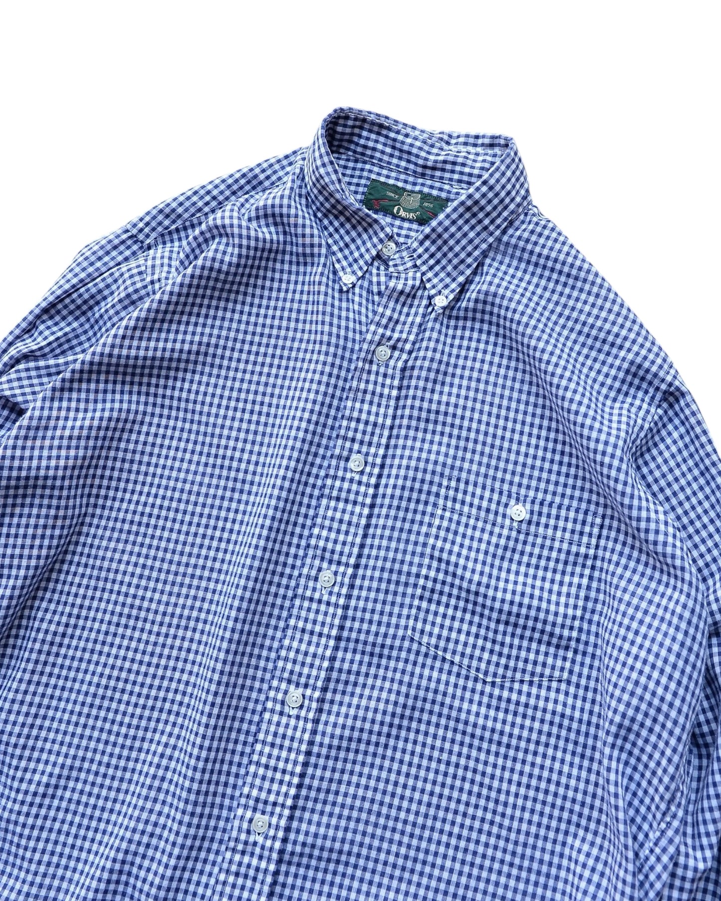 ORVIS / 90's Gingam Check B.D Shirt