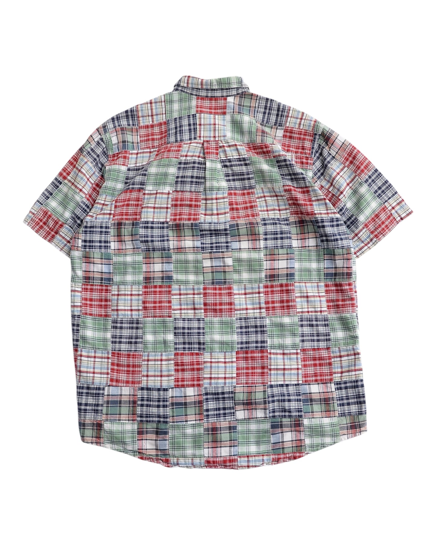 Eddie Bauer / 90's Patchwork Check S/S Shirt