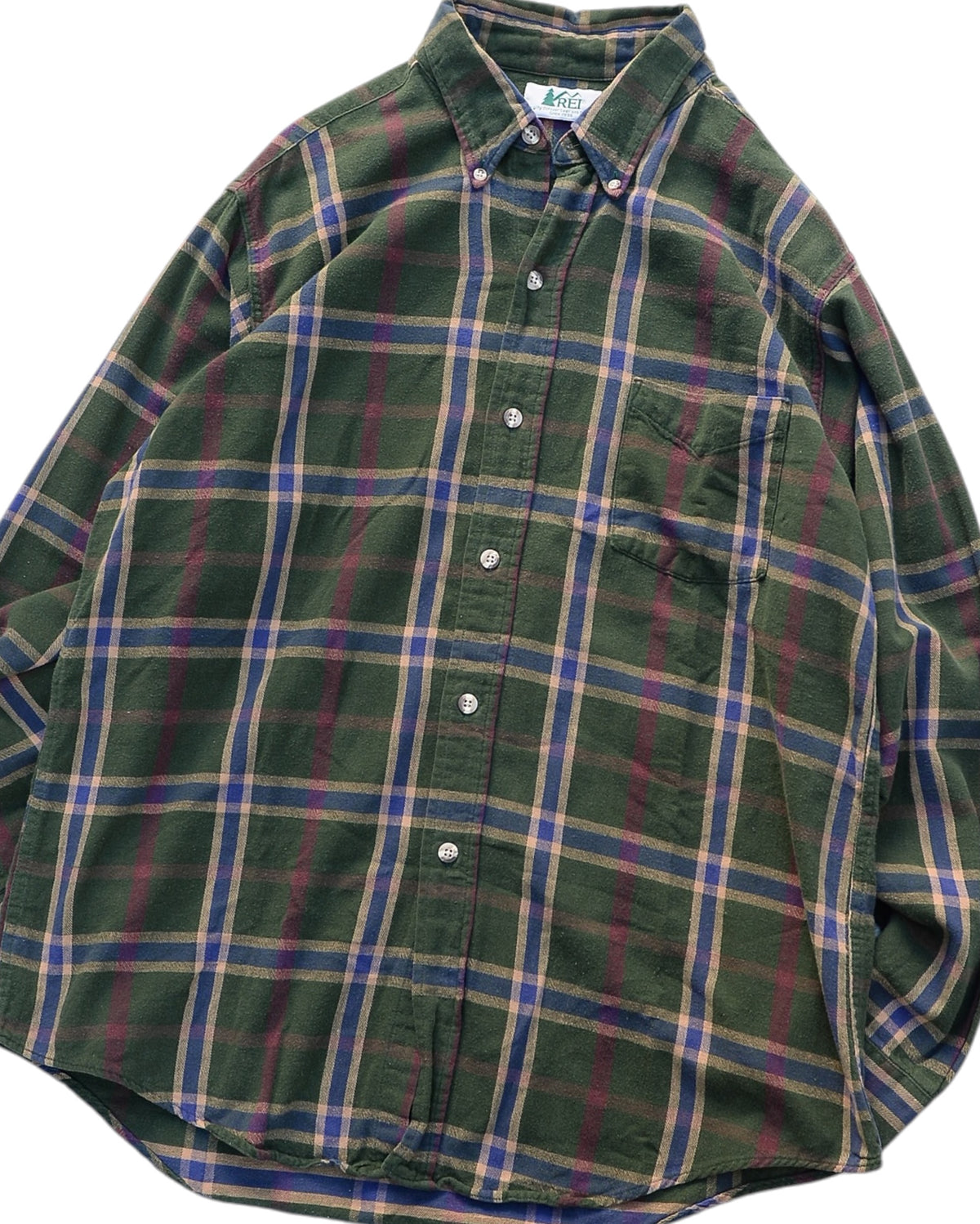 REI / 80's Plaid Check B.D Shirt