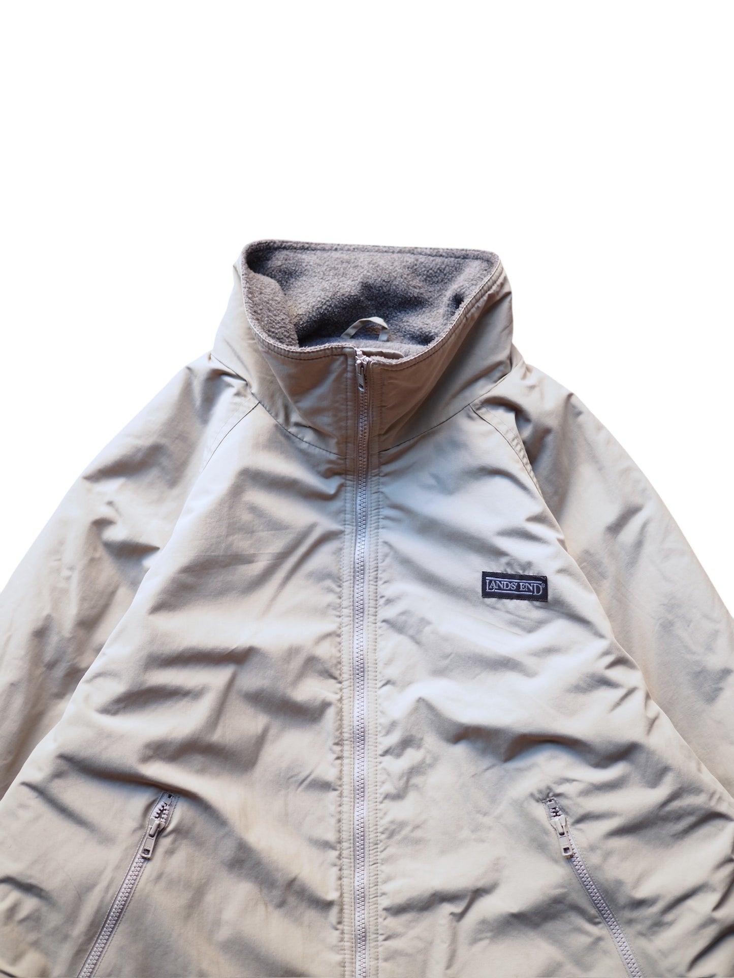 LANDS' END / Fleece Lined Nylon Jacket