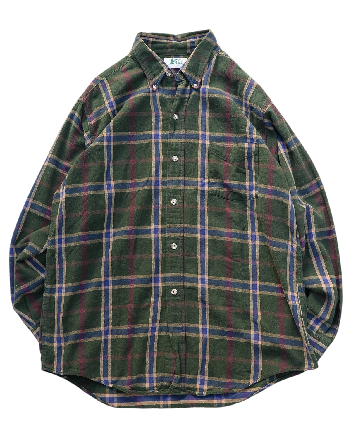 REI / 80's Plaid Check B.D Shirt