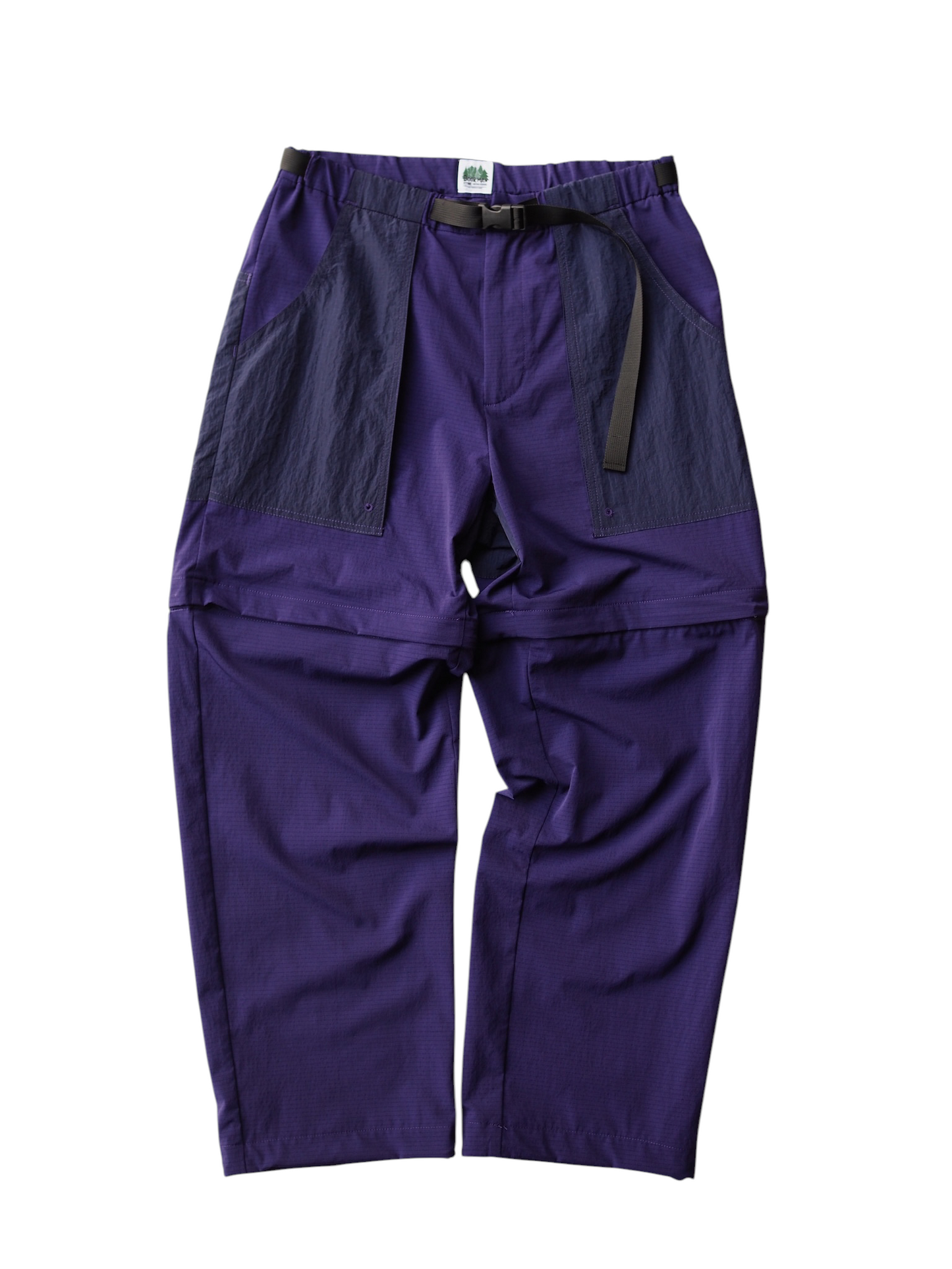 doorman store / Nylon Mesh Convertible Pants (Purple)