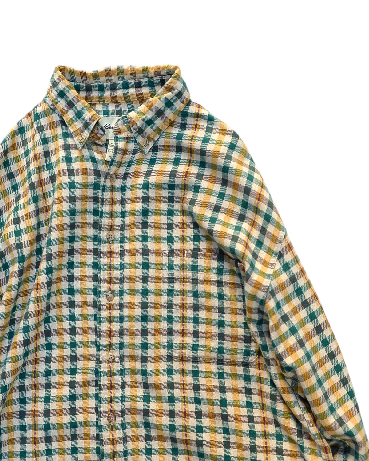 Eddie Bauer / 90's Check Flannel B.D Shirt