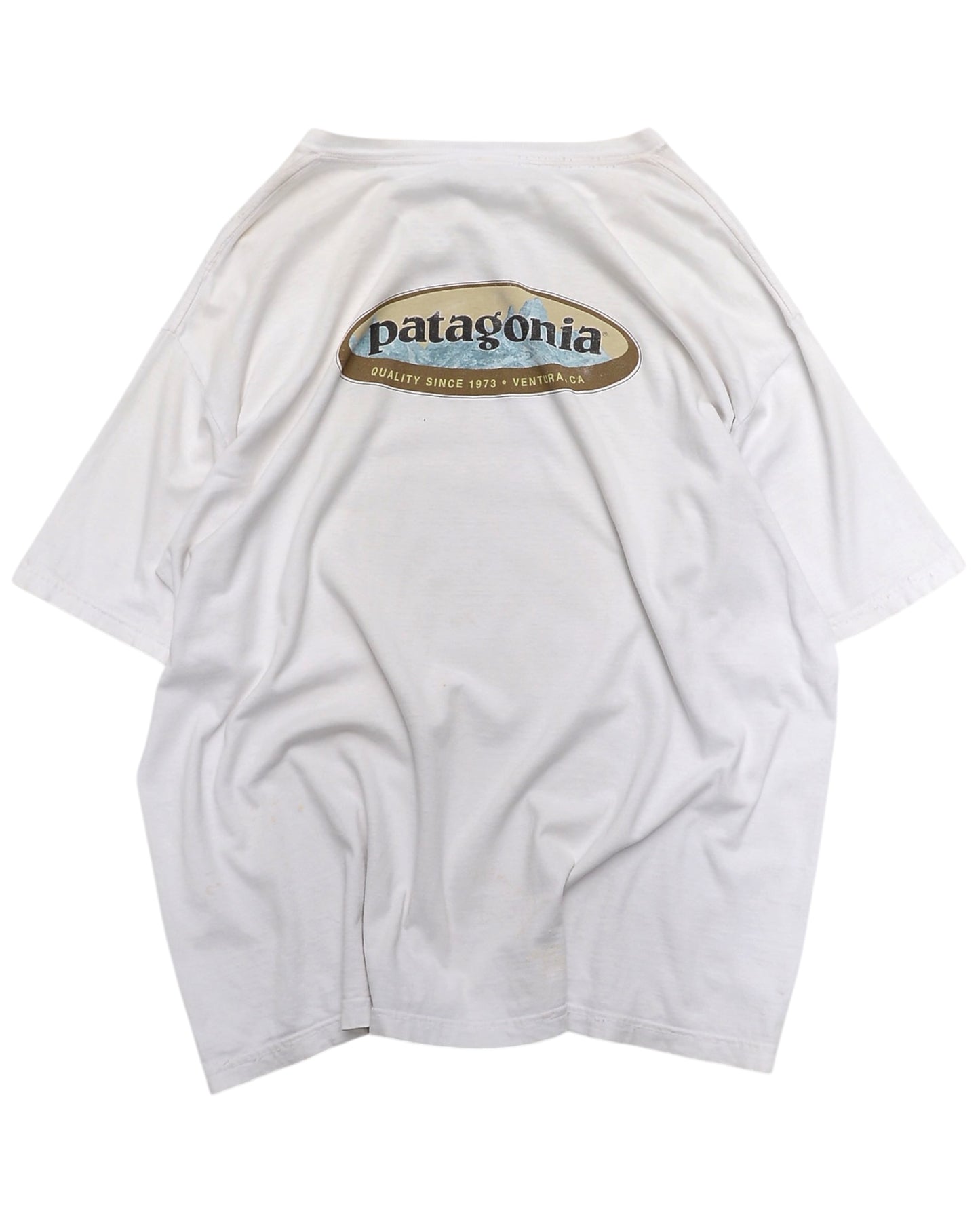 Patagonia / 90's Beneficial T's Oval Logo T-Shirt