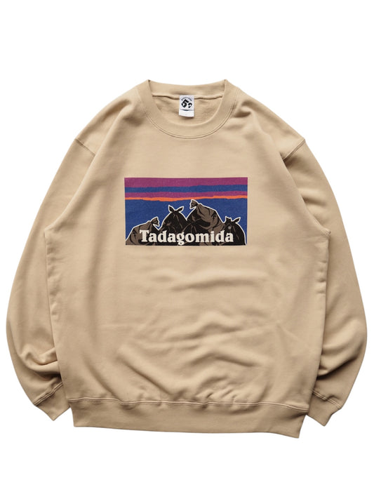 gojyu-san / "Tadagomida" Sweat (Sand Beige)