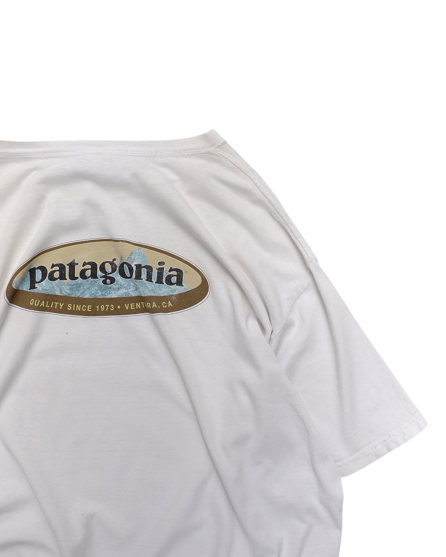 Patagonia / 90's Beneficial T's Oval Logo T-Shirt