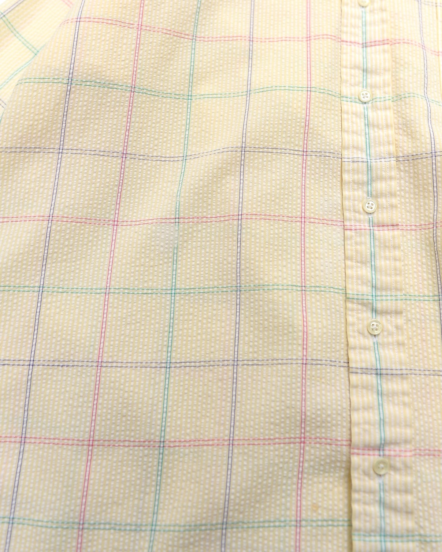 LANDS' END / 90's Seersucker Check S/S Shirt