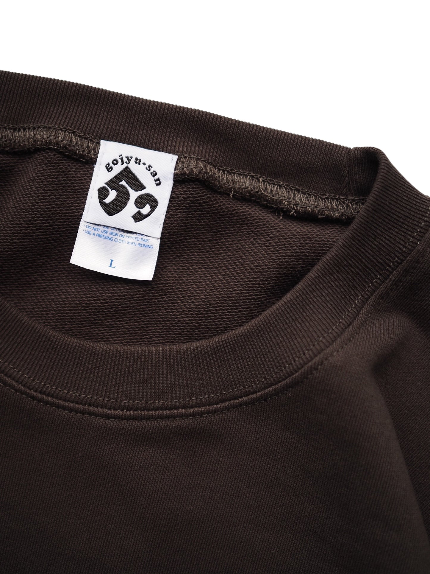gojyu-san / "Tadagomida" Sweat (Smoky Black)