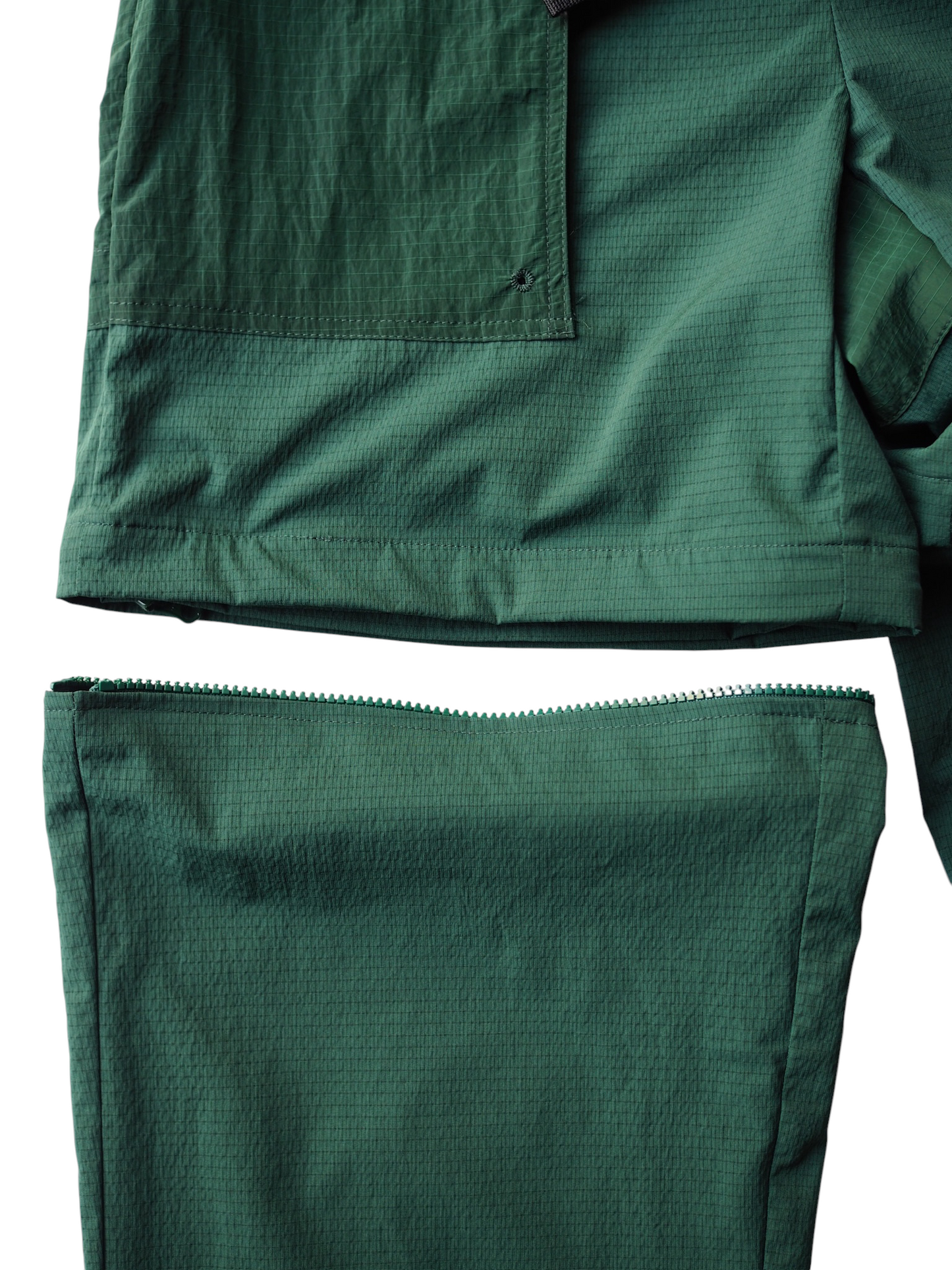 doorman store / Nylon Mesh Convertible Pants (Green)