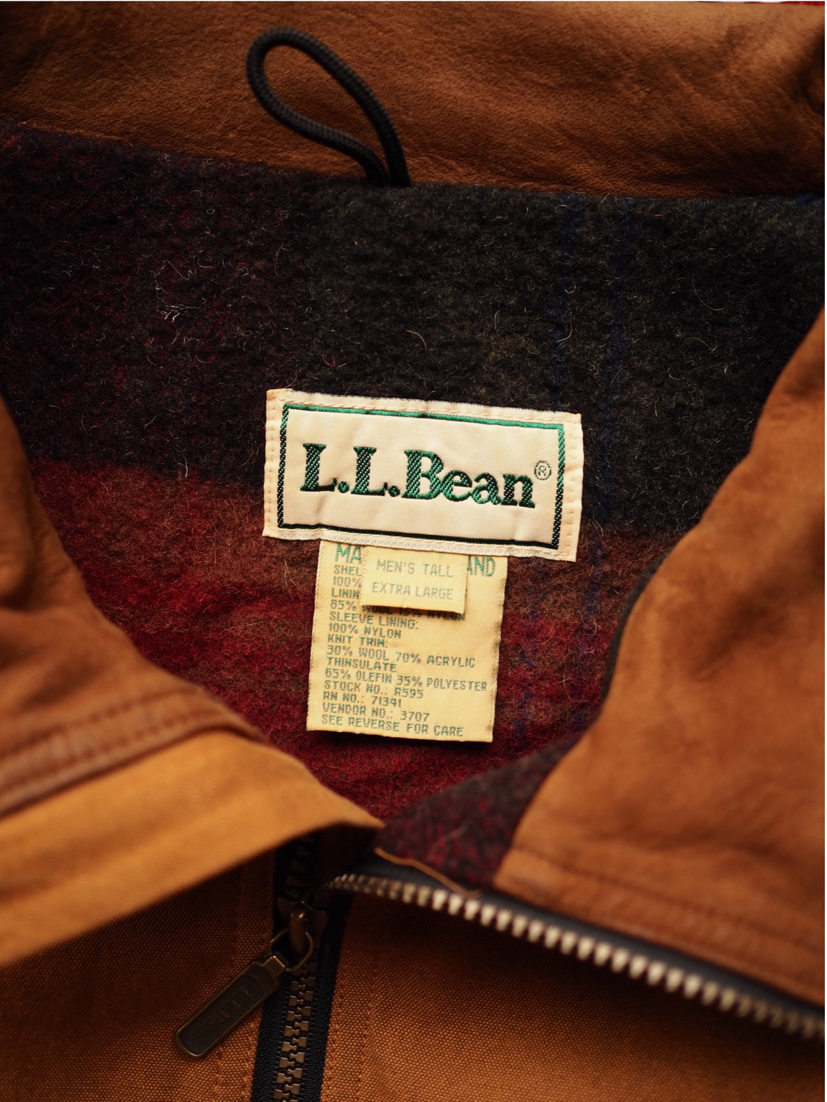L.L.Bean / 90's Wool Lined Cotton Canvas Jacket