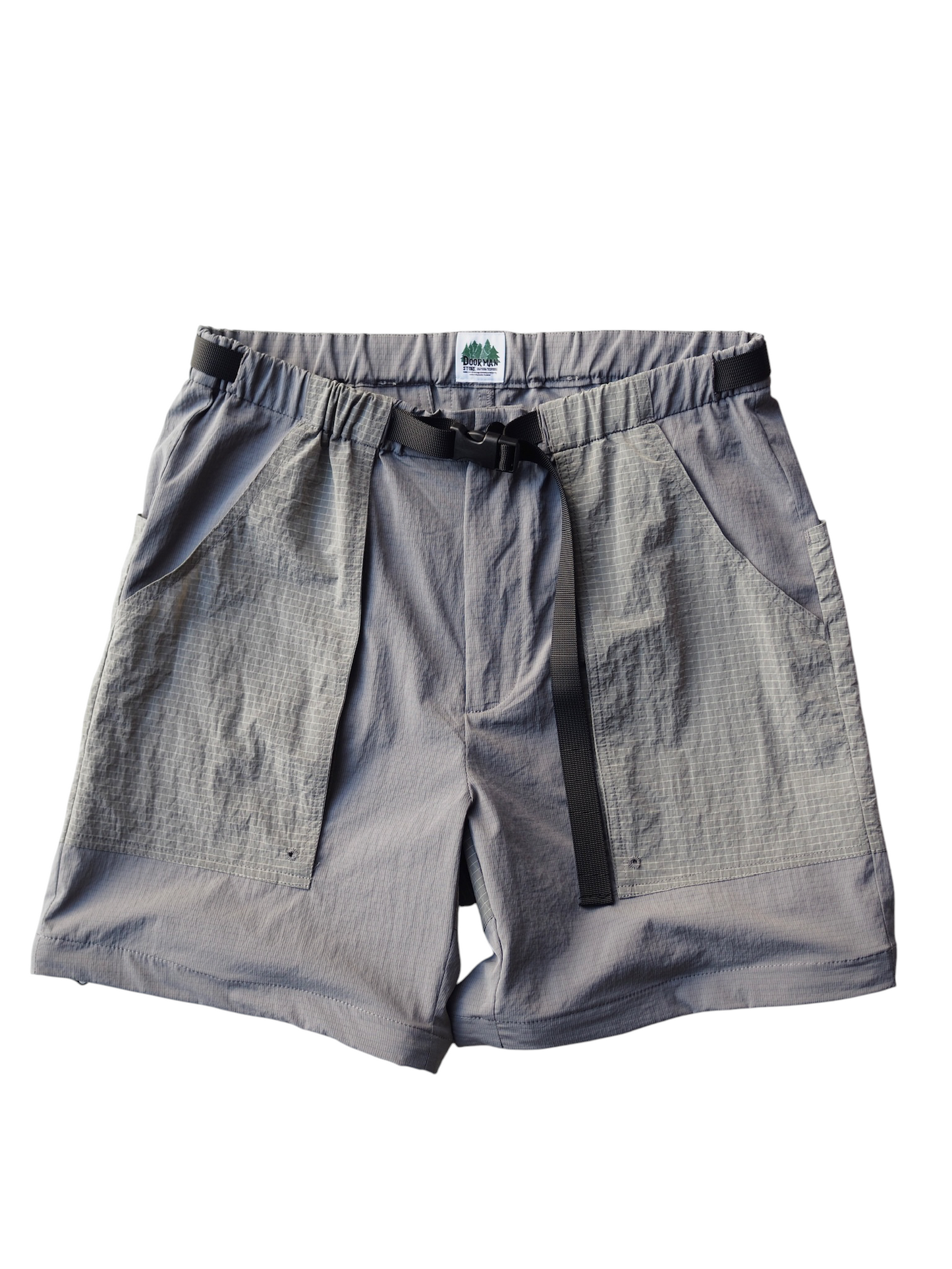doorman store / Nylon Mesh Convertible Pants (Grey)