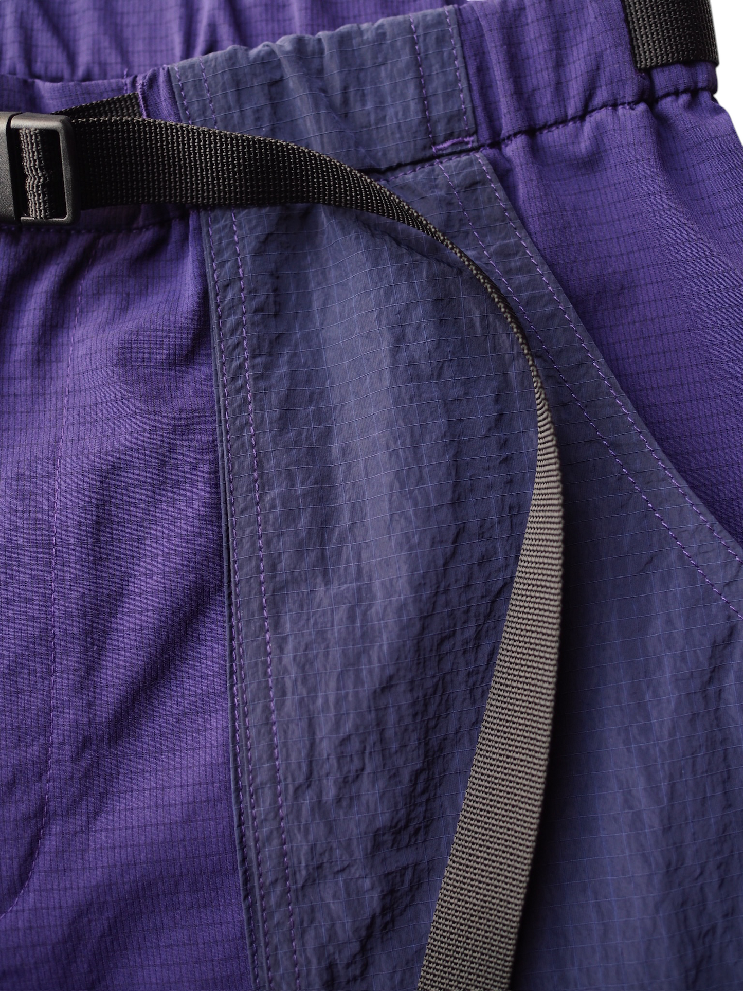 doorman store / Nylon Mesh Convertible Pants (Purple)
