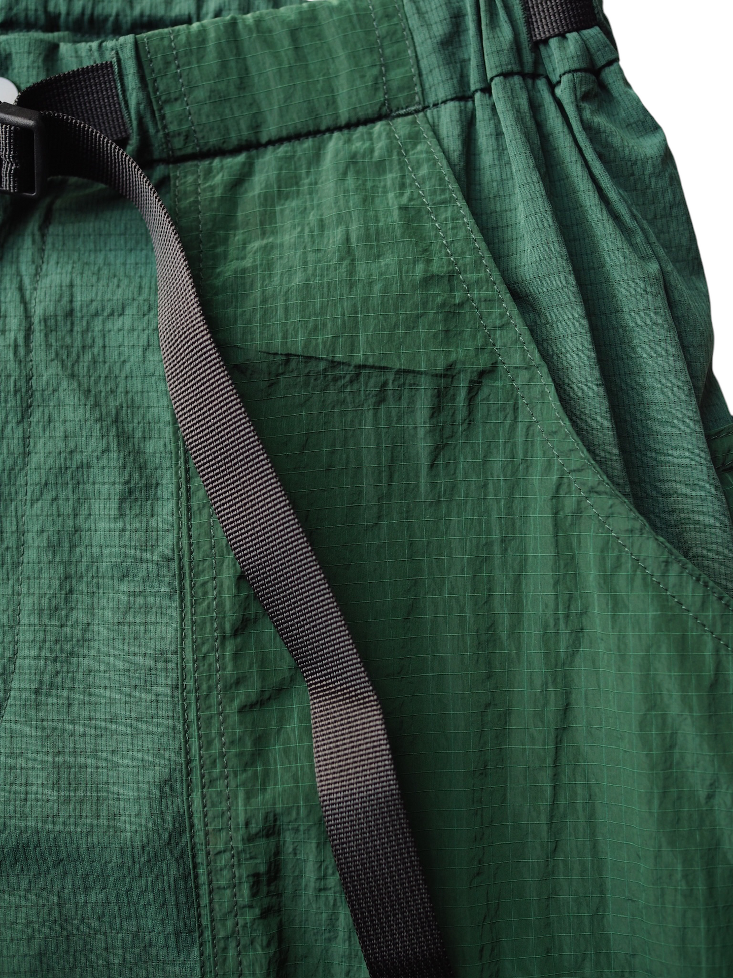 doorman store / Nylon Mesh Convertible Pants (Green)
