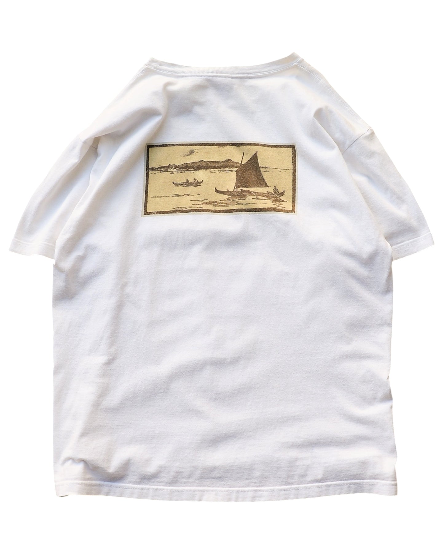 Patagonia / 90's Beneficial T's Back Print T-Shirt