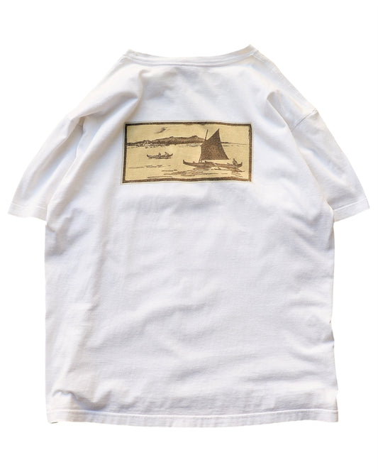 Patagonia / 90's Beneficial T's Back Print T-Shirt