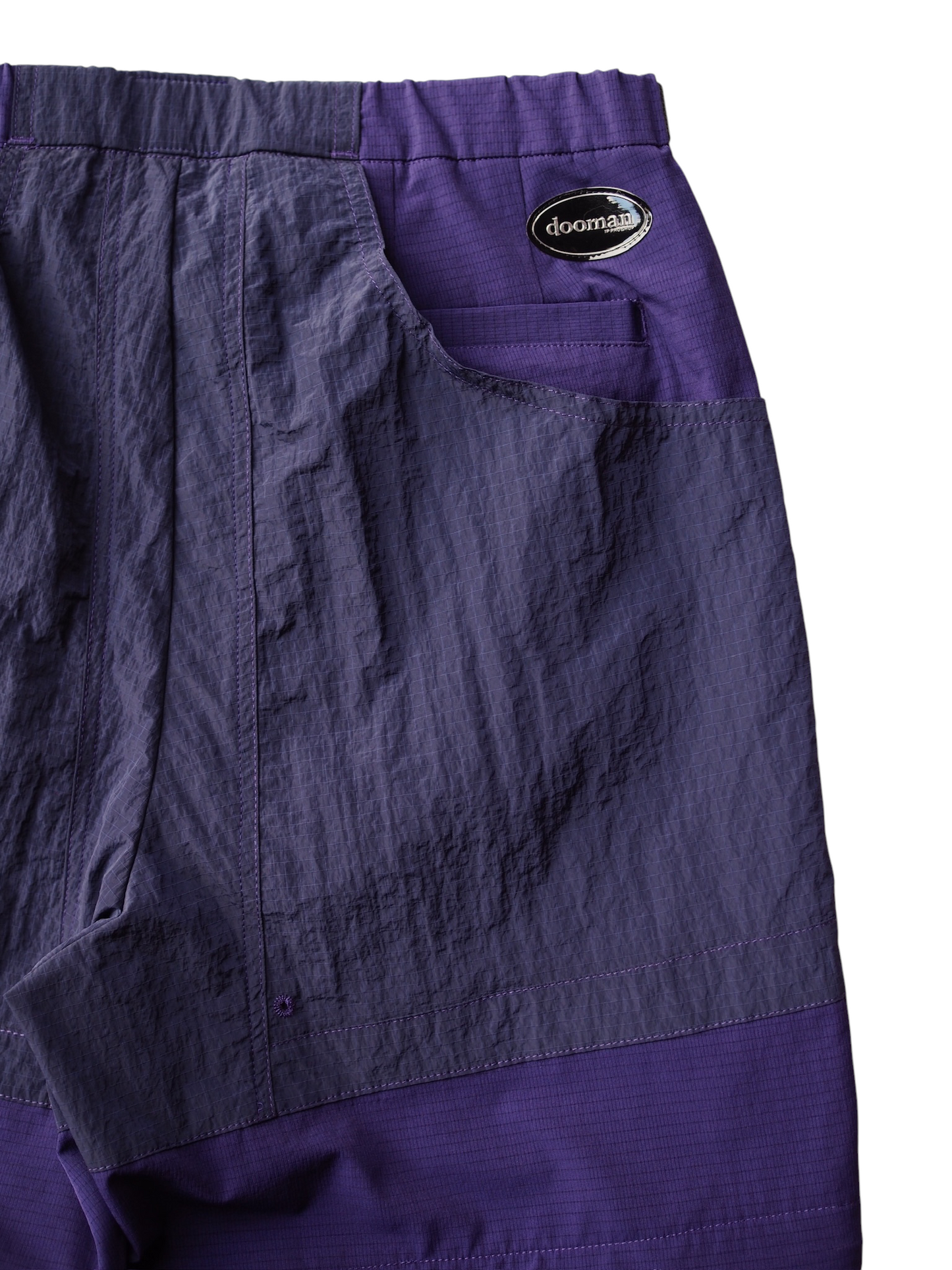 doorman store / Nylon Mesh Convertible Pants (Purple)