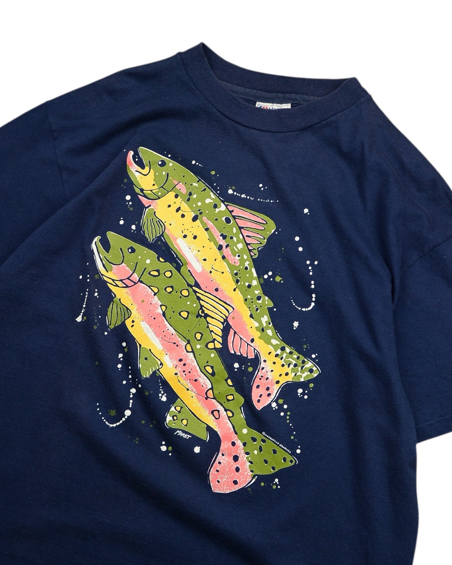 90's Harborside Graphics Fish Art T-Shirt