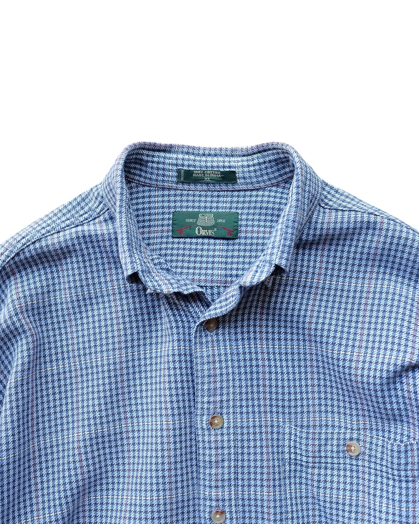 ORVIS / 90's Heavy Flannel Check Shirt