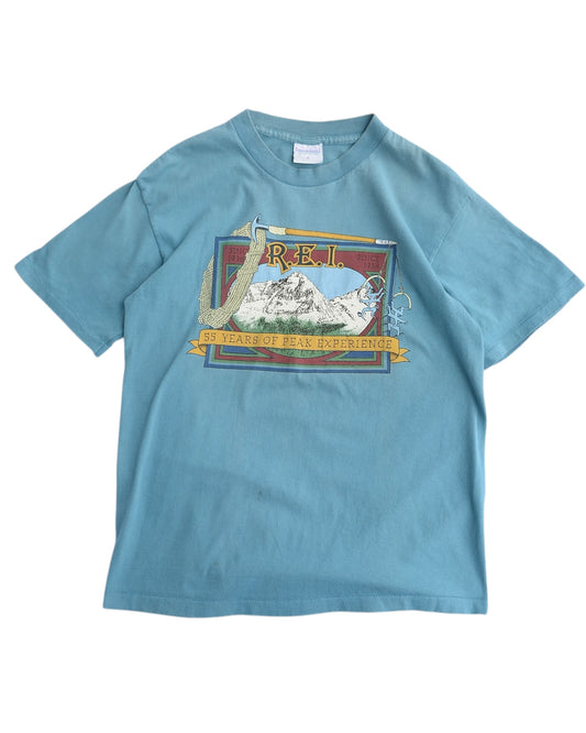 REI / 90's Harborside Graphics Logo T-Shirt (LIGHT BLUE)