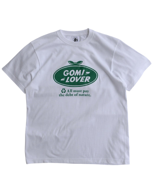 gojyu-san / "GOMI LOVER" T-Shirt (WHITE)