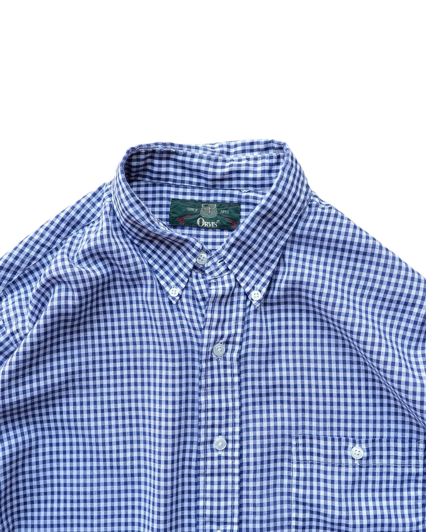 ORVIS / 90's Gingam Check B.D Shirt
