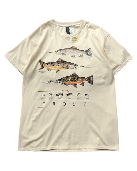LIBERTY GRAPHICS / "TROUT & FLIES" T-Shirt