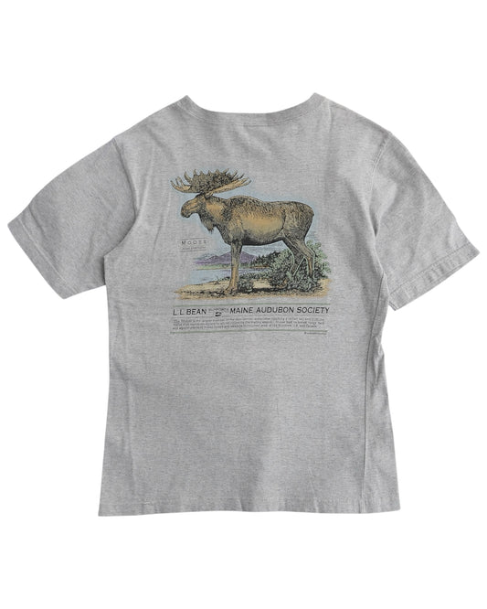 L.L.Bean / 90's Harborside Graphics Back Print T-Shirt